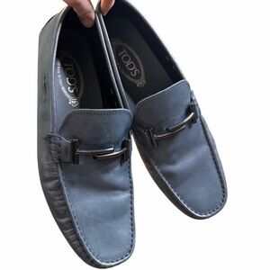Tod's Men's Navy leather Slip-On Loafers men’s‎ size 9